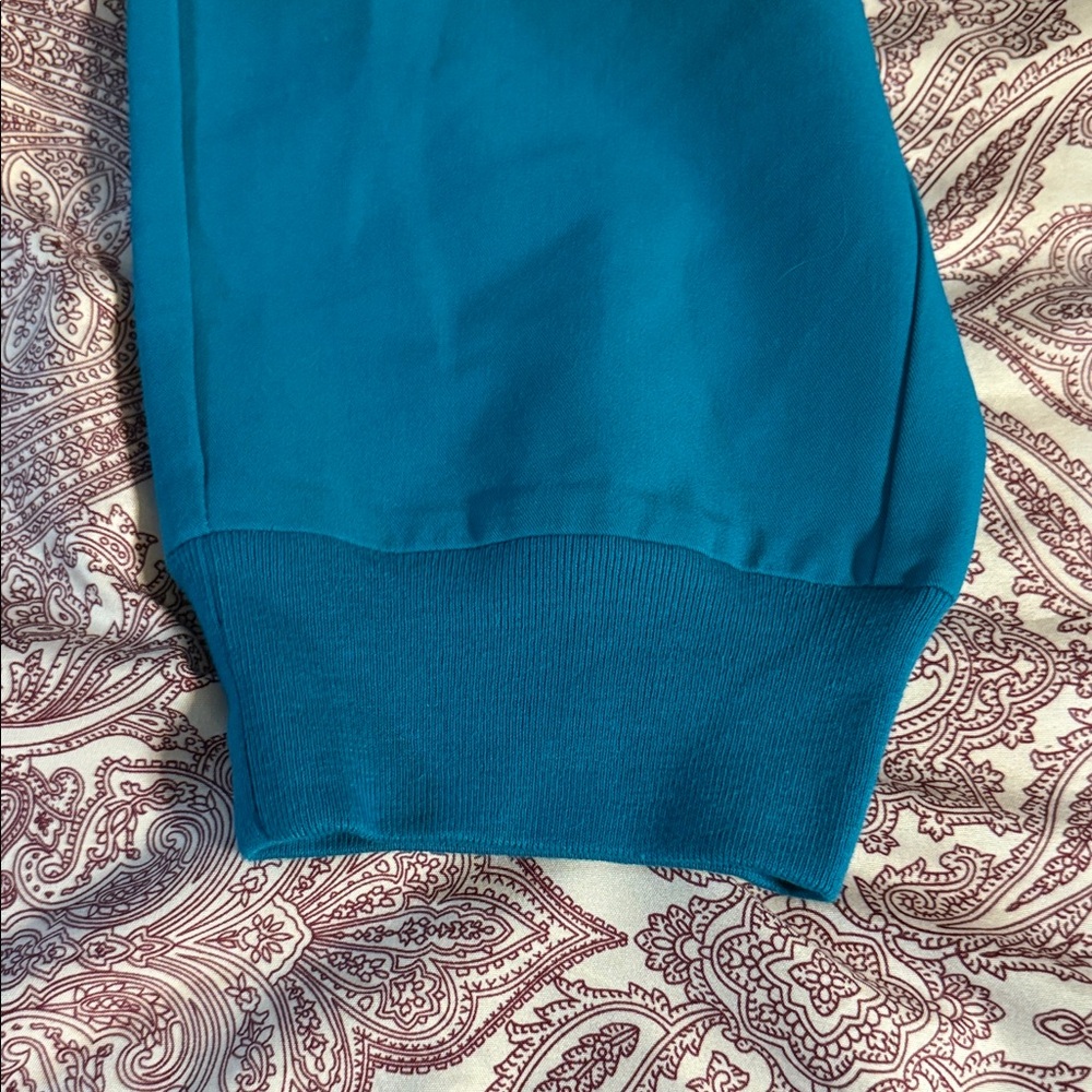 Stylish Teal Jogger Pants for Women - Picture 3 of 7